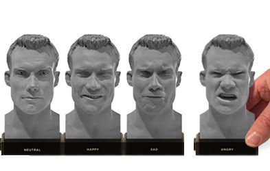 Male expression reference heads