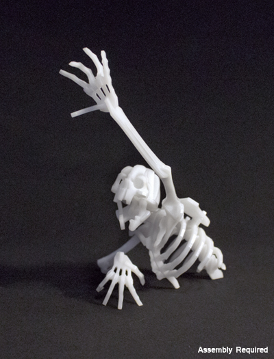 The Rake Skeleton 3D Print Taxidermy Sculpture 